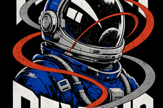 create a high quality merch t shirt design plus SEO listing