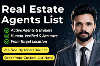 provide real estate agents, realtors emails and contacts