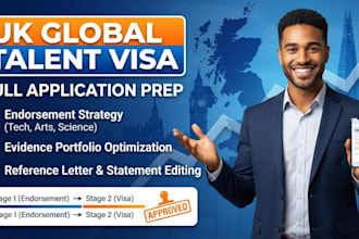 prepare UK global talent visa application global talent visa endorsement UK visa