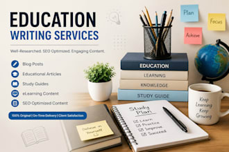 write SEO educational articles, blogs, and website content