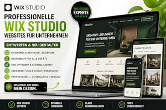 ich erstelle und überarbeite professionelle wix studio websites für unternehmen