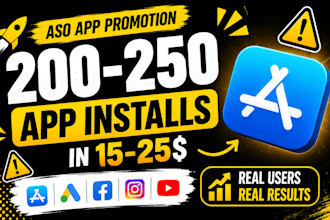 do aso mobile app promotion increase IOS app install app marketing app promotion