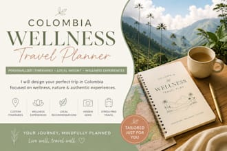 create a personalized colombia wellness travel itinerary