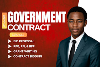 secure government contract, bid proposal writing, rfp, rfq and grant writing