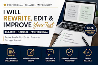 rewrite and improve your text professionally