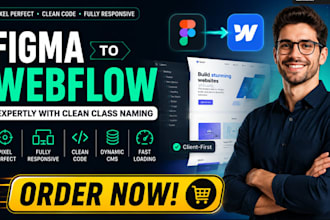 convert figma to webflow website expertly with clean class naming