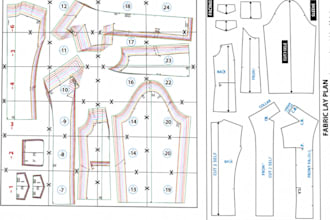create custom sewing pattern, PDF pattern, grading and dxf for garments