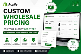 create custom wholesale pricing for your shopify b2b store