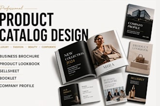 design product catalog design, booklet, sellsheet workbook in affinity publisher
