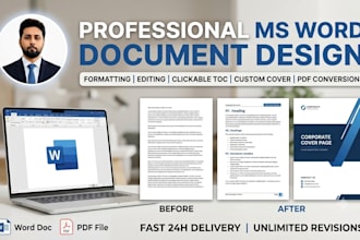 create, edit, format, and design a microsoft word document