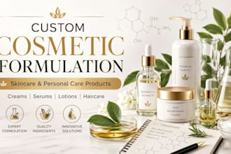 develop custom cosmetic formulations for skincare and personal care products