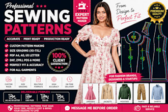 be your sewing pattern maker pattern grading wedding pattern pdf and dxf pattern