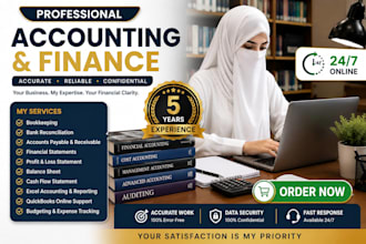 do bookkeeping, financial accounting, and excel accounting tasks