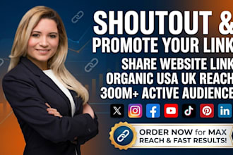 do intagram shoutout promote share website link to 300m active twitter audience