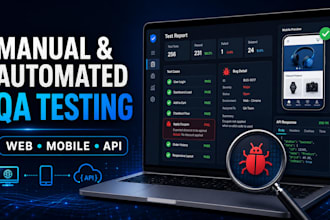 do manual and automation QA testing with playwright, cypress for your app