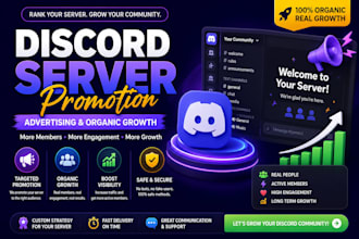 do discord server promotion, discord advertising and organic discord growth