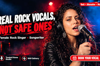 be your female rock singer, vocalist, and songwriter