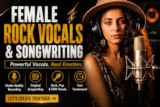 be your female rock singer, vocalist, and songwriter
