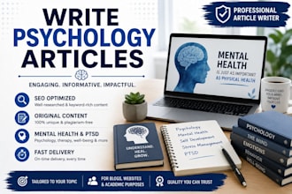 write psychology and mental health article