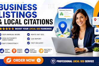 create high authority business listings and citation backlinks