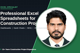 create professional excel spreadsheets for construction management