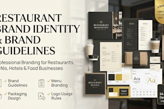 design menu branding hospitality restaurant food brand identity brand guidelines
