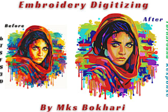 do embroidery digitizing, digitize image into dst pes emb files