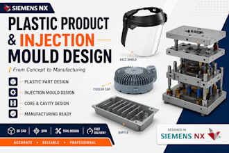 design plastic products and injection moulds in siemens nx