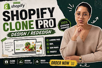 clone shopify landing page replo gempages pagefly shopify product design