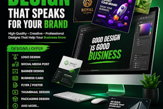 design professional marketing materials for your business