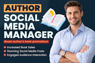 be your booktok author social media manager for book marketing