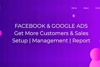 setup facebook ads and google ads