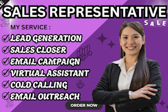 high ticket sales rep b2b sales lead generation sales person online sales