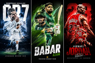 design professional sports graphics,and posters designs