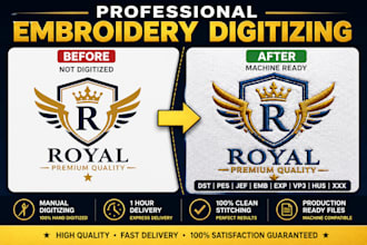 convert logo into embroidery digitizing files dst pes jef emb