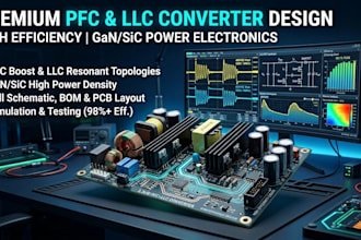 design pfc boost converter, llc resonant converter