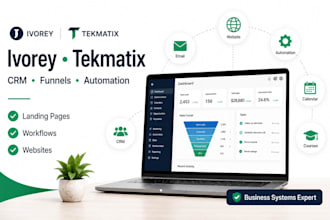 setup ivorey tekmatix gohighlevel CRM ghl funnels ghl automation ghl website