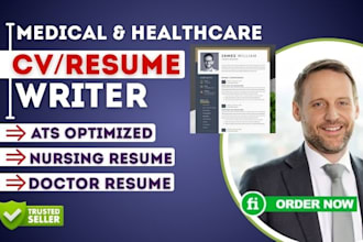 write a healthcare, nurse, medical resume, pharma, edit resume cv, ats optimized