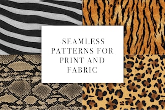 design seamless patterns for print and fabric