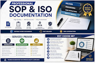 write professional sops, policies, and iso documentation