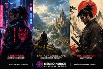create stunning ai fantasy and scifi artwork