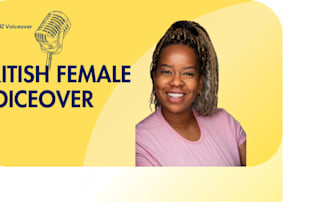 create a professional female voice over in a british accent