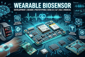 wearable biosensor expert edge ai emg ble pcb medical device engineer esp32