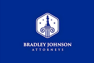 do a modern legal, attorney, law firm and justice logo design