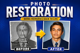 restore, repair, and colorize old damaged photos