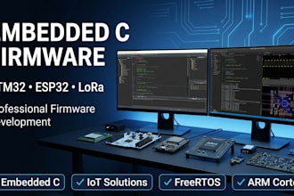 develop embedded c firmware for stm32, esp32, lora, zigbee, and kicad projects