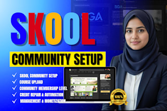 setup skool community skool course creation skool community skool credit repair