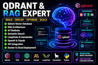 build qdrant vector database rag open ai chat bot  open ai langchain application