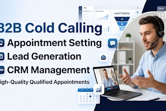 be your b2b cold caller and sales rep