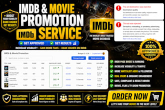 boost imdb video visibility, gain 500k imdb starmeter, viewer via imdb promotion